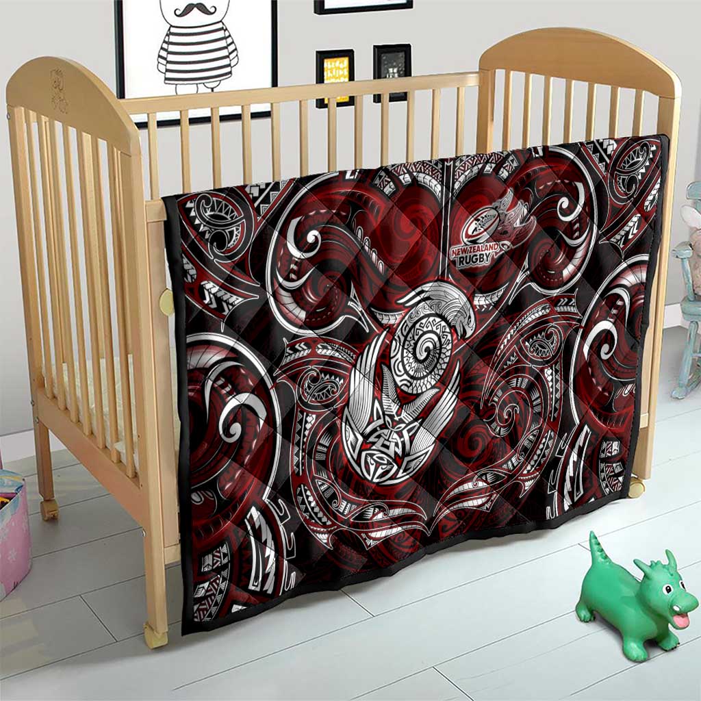 New Zealand Aotearoa Rugby Quilt Maori Fern Tattoo Art