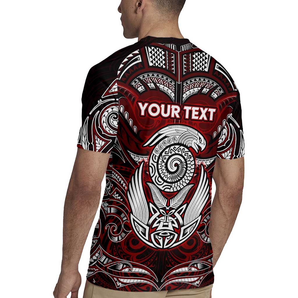 Personalized New Zealand Aotearoa Rugby Rugby Jersey Maori Fern Tattoo Art