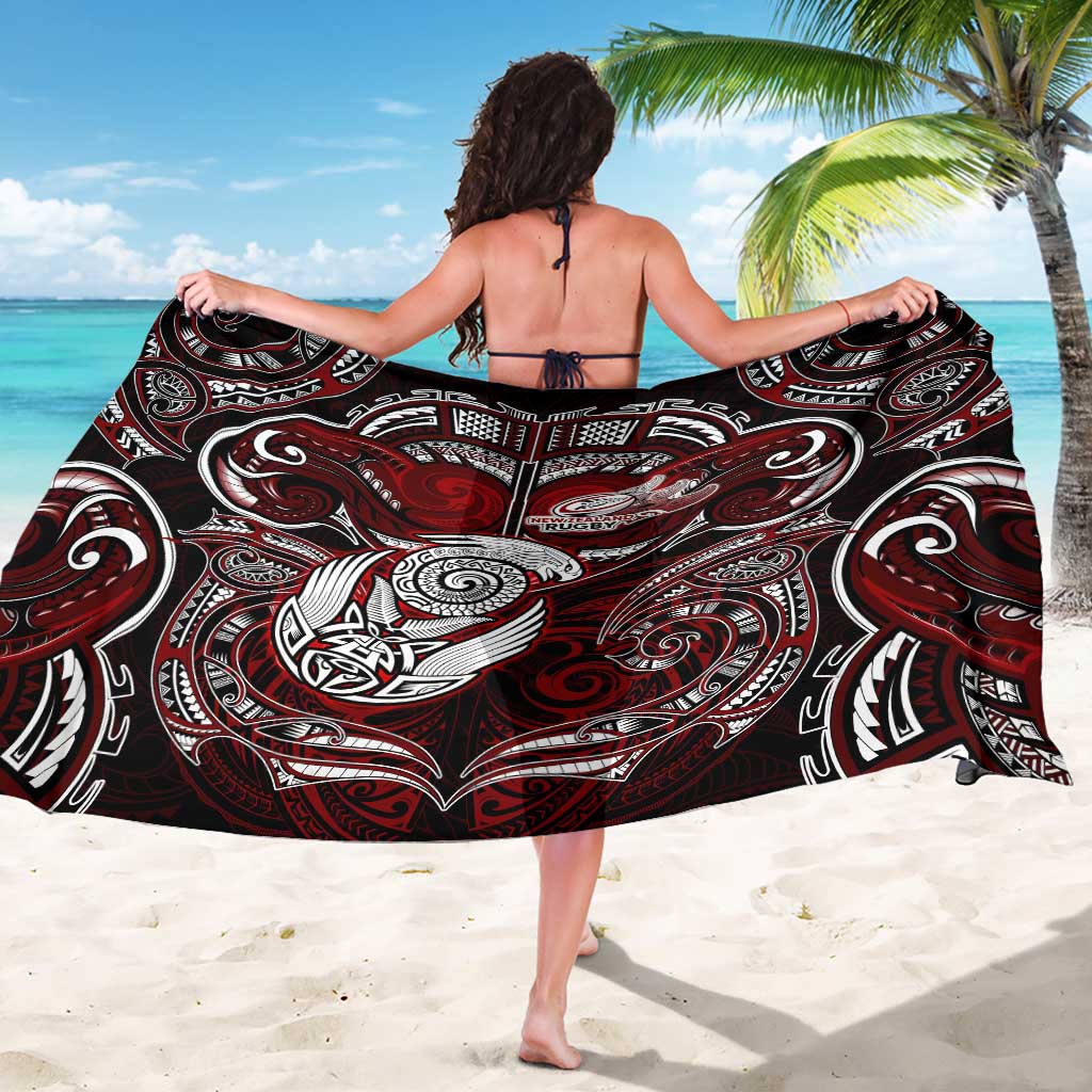 New Zealand Aotearoa Rugby Sarong Maori Fern Tattoo Art
