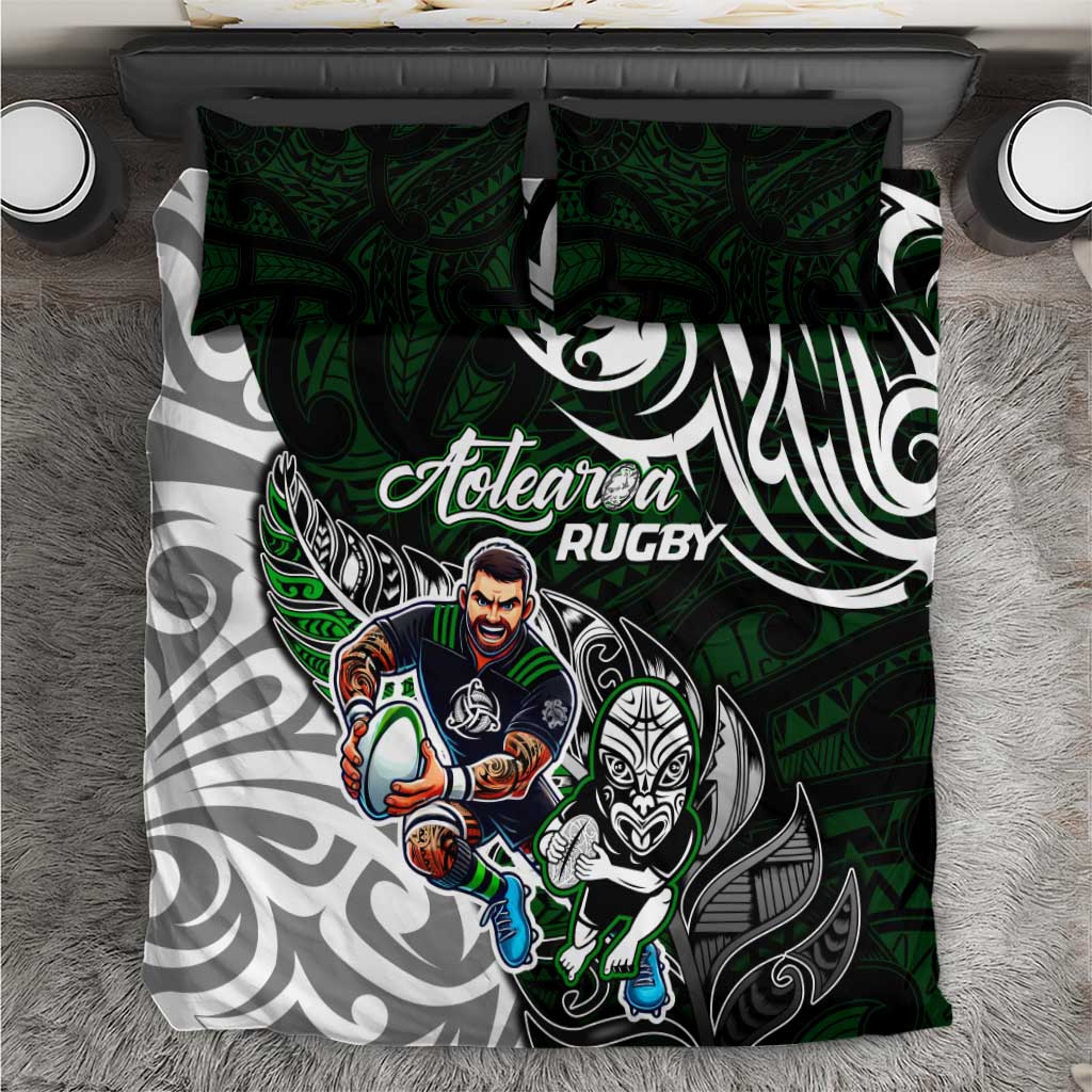 NZ Aotearoa Rugby Bedding Set New Zealand Silver Fern