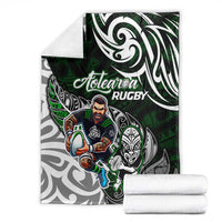 NZ Aotearoa Rugby Blanket New Zealand Silver Fern