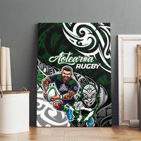 NZ Aotearoa Rugby Canvas Wall Art New Zealand Silver Fern