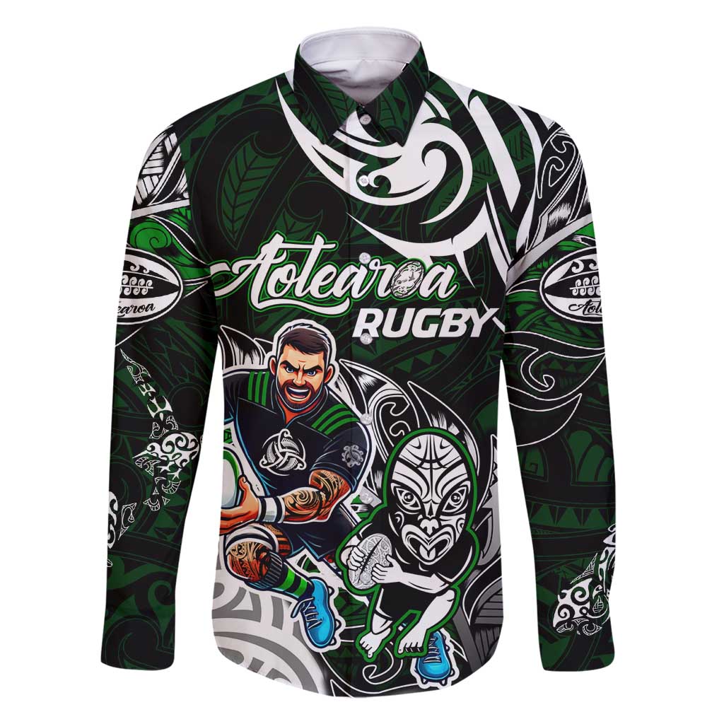 Personalized NZ Aotearoa Rugby Family Matching Tank Maxi Dress and Hawaiian Shirt New Zealand Silver Fern