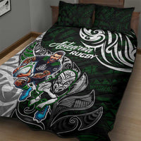 NZ Aotearoa Rugby Quilt Bed Set New Zealand Silver Fern
