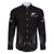 New Zealand Family Matching Off Shoulder Long Sleeve Dress and Hawaiian Shirt Rugby 2023 Champions Black DT02 Dad's Shirt - Long Sleeve Black - Polynesian Pride