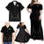 New Zealand Family Matching Off Shoulder Maxi Dress and Hawaiian Shirt Rugby 2023 Champions Black DT02 - Polynesian Pride