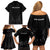 New Zealand Family Matching Off Shoulder Short Dress and Hawaiian Shirt Rugby 2023 Champions Black DT02 - Polynesian Pride