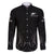 New Zealand Family Matching Puletasi Dress and Hawaiian Shirt Rugby 2023 Champions Black DT02 Dad's Shirt - Long Sleeve Black - Polynesian Pride