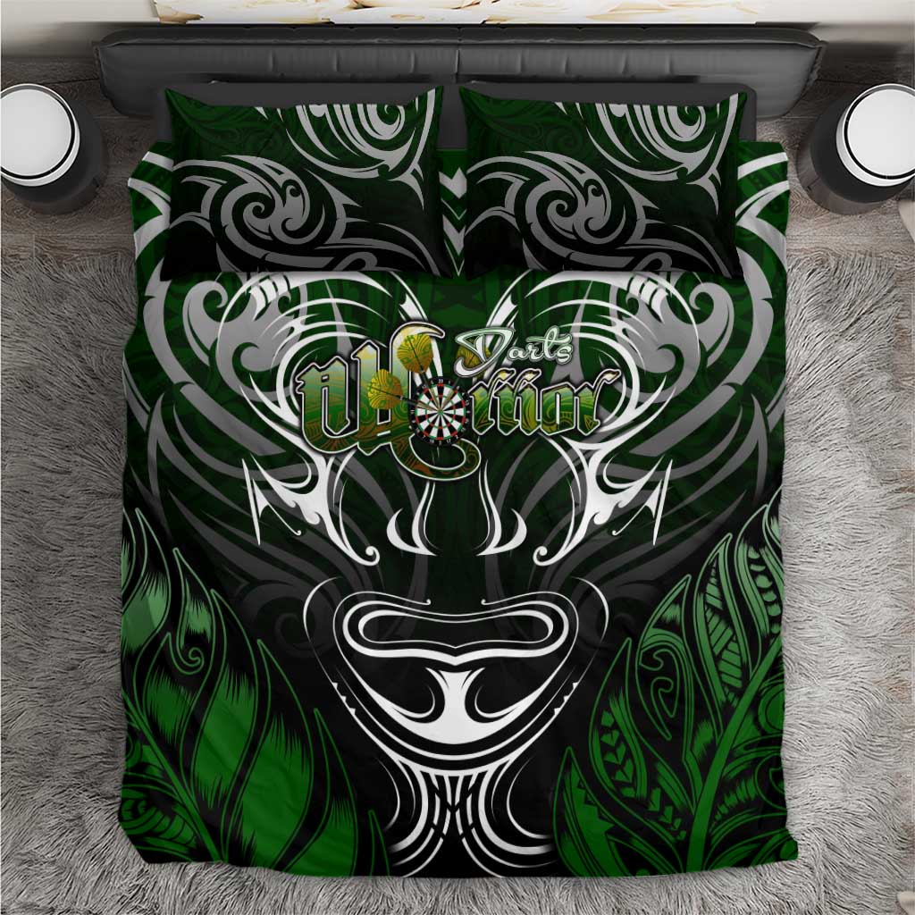 Warriors Maori Darts Bedding Set New Zealand Darts Silver Fern