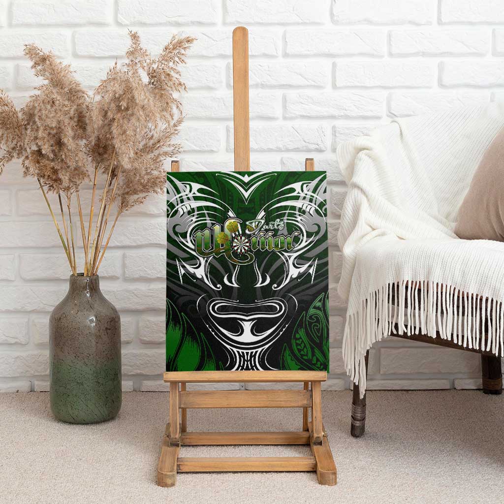 Warriors Maori Darts Canvas Wall Art New Zealand Darts Silver Fern