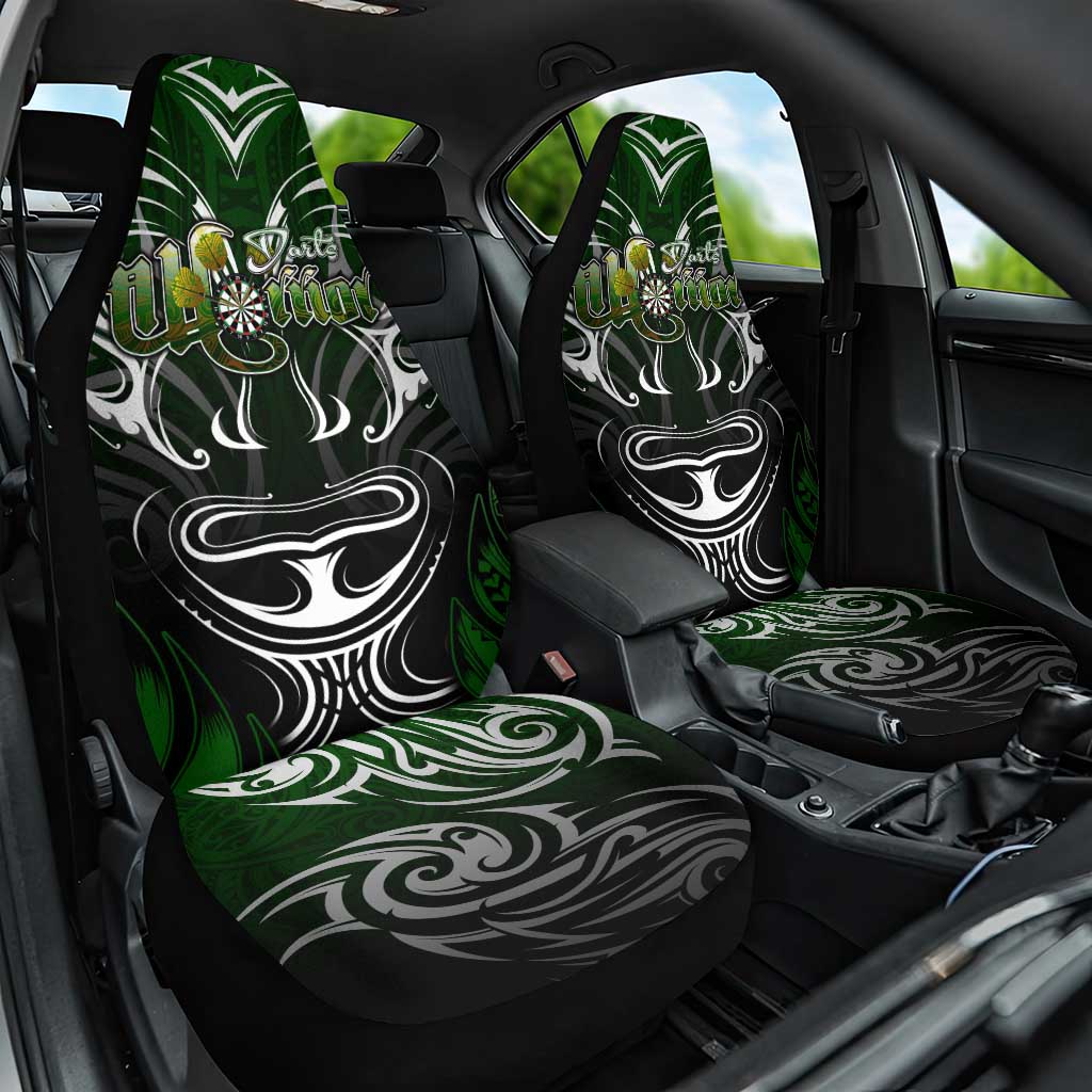 Warriors Maori Darts Car Seat Cover New Zealand Darts Silver Fern