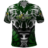 Personalised Warriors Maori Darts Polo Shirt New Zealand Darts Silver Fern