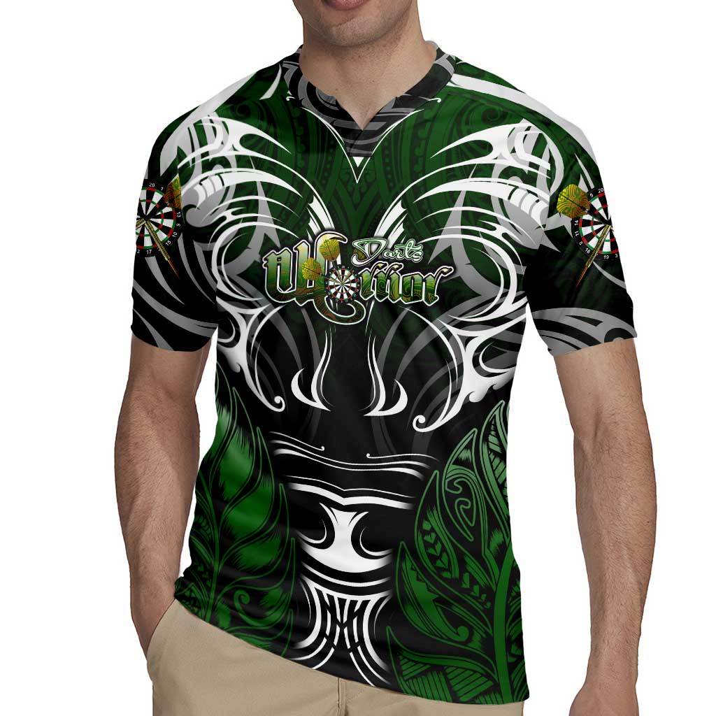 Personalised Warriors Maori Darts Rugby Jersey New Zealand Darts Silver Fern