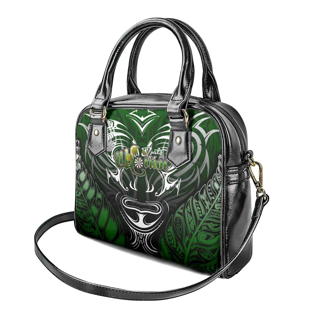 Warriors Maori Darts Shoulder Handbag New Zealand Darts Silver Fern