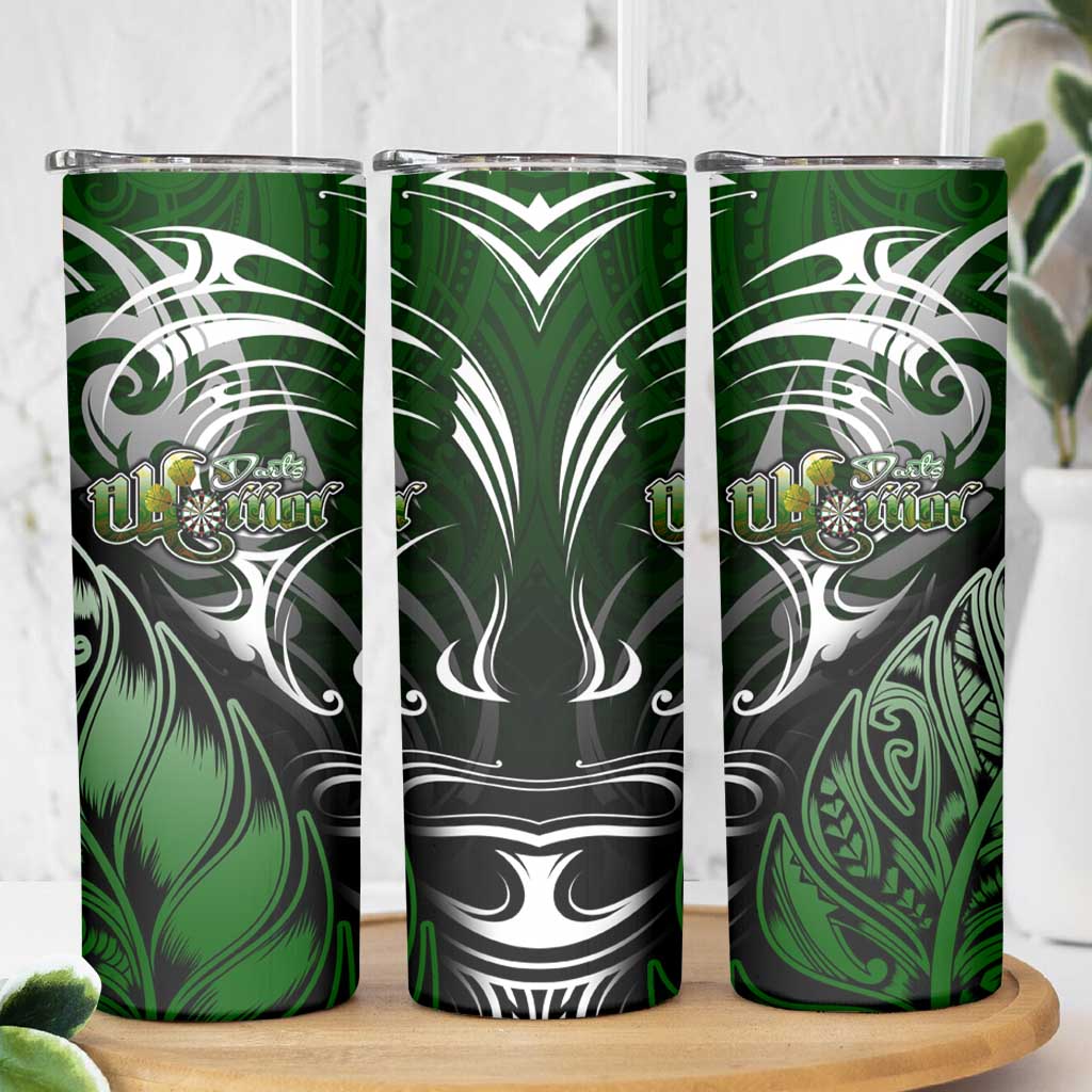 Warriors Maori Darts Skinny Tumbler New Zealand Darts Silver Fern