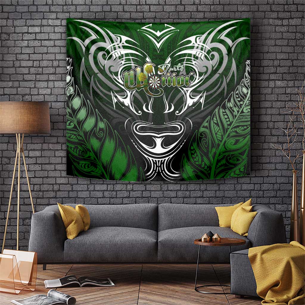 Warriors Maori Darts Tapestry New Zealand Darts Silver Fern