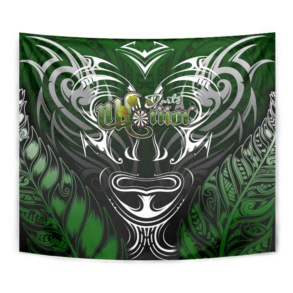 Warriors Maori Darts Tapestry New Zealand Darts Silver Fern