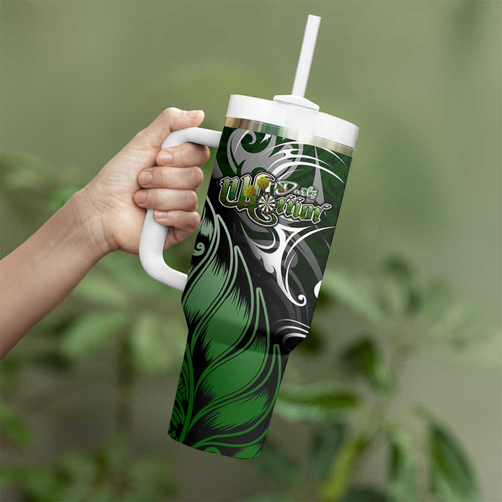 Warriors Maori Darts Tumbler With Handle New Zealand Darts Silver Fern