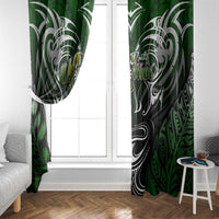 Warriors Maori Darts Window Curtain New Zealand Darts Silver Fern