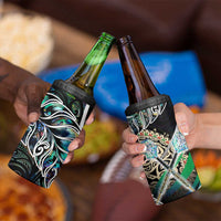 New Zealand Darts 4 in 1 Can Cooler Tumbler NZ Paua Shell Maori Fern