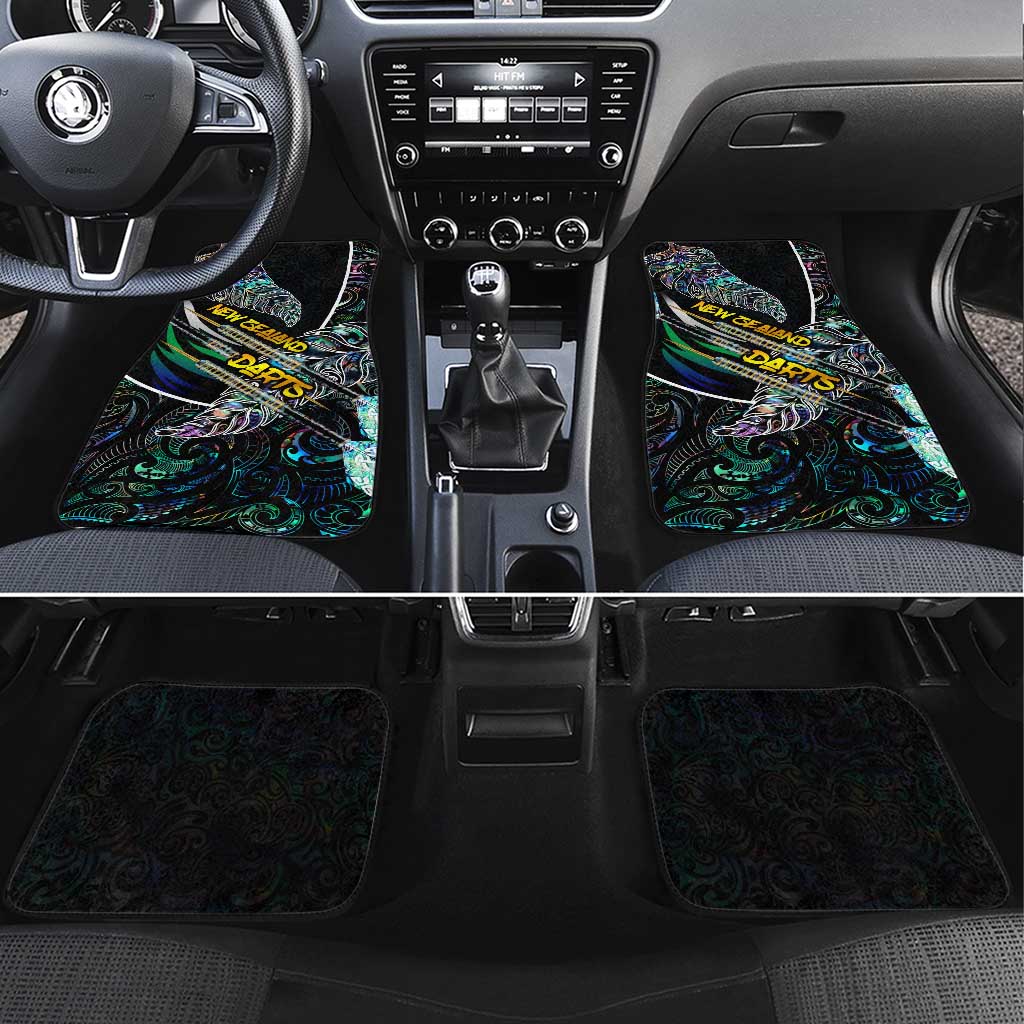 New Zealand Darts Car Mats NZ Paua Shell Maori Fern