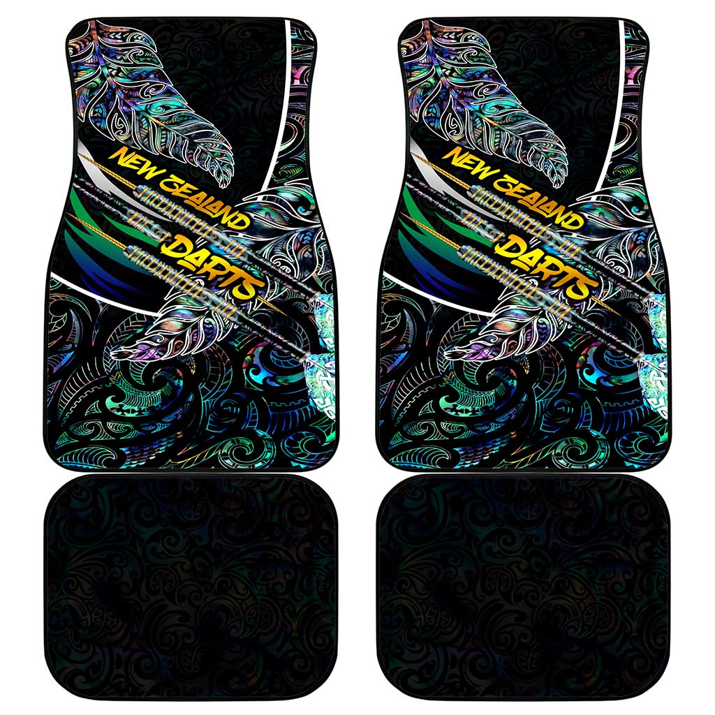 New Zealand Darts Car Mats NZ Paua Shell Maori Fern