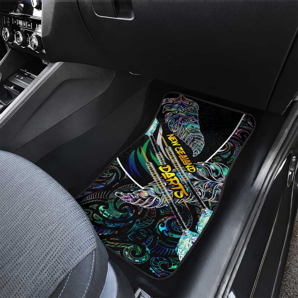 New Zealand Darts Car Mats NZ Paua Shell Maori Fern
