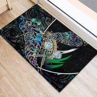 New Zealand Darts Rubber Doormat NZ Paua Shell Maori Fern