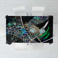 New Zealand Darts Tablecloth NZ Paua Shell Maori Fern