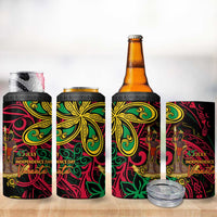 Vanuatu 45th Independence Anniversary 4 in 1 Can Cooler Tumbler Flower Melanesian Namele Turtle DT02 - Polynesian Pride