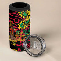 Vanuatu 45th Independence Anniversary 4 in 1 Can Cooler Tumbler Flower Melanesian Namele Turtle DT02 - Polynesian Pride