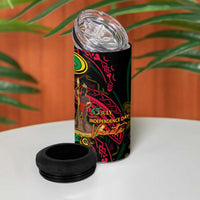 Vanuatu 45th Independence Anniversary 4 in 1 Can Cooler Tumbler Flower Melanesian Namele Turtle DT02 - Polynesian Pride
