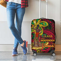 Vanuatu 45th Independence Anniversary Luggage Cover Flower Melanesian Namele Turtle DT02 - Polynesian Pride