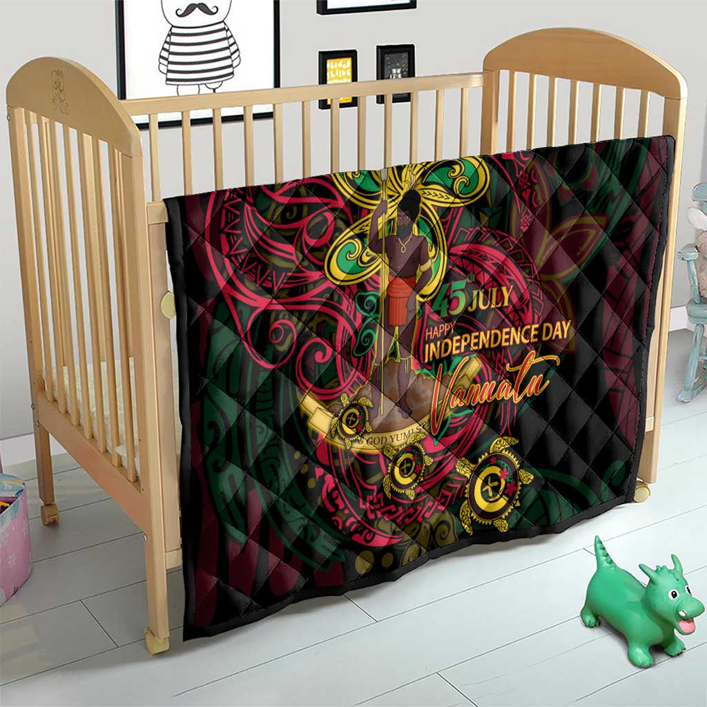 Vanuatu 45th Independence Anniversary Quilt Flower Melanesian Namele Turtle - Polynesian Pride