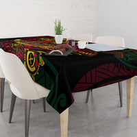 Vanuatu 45th Independence Anniversary Tablecloth Flower Melanesian Namele Turtle DT02 - Polynesian Pride
