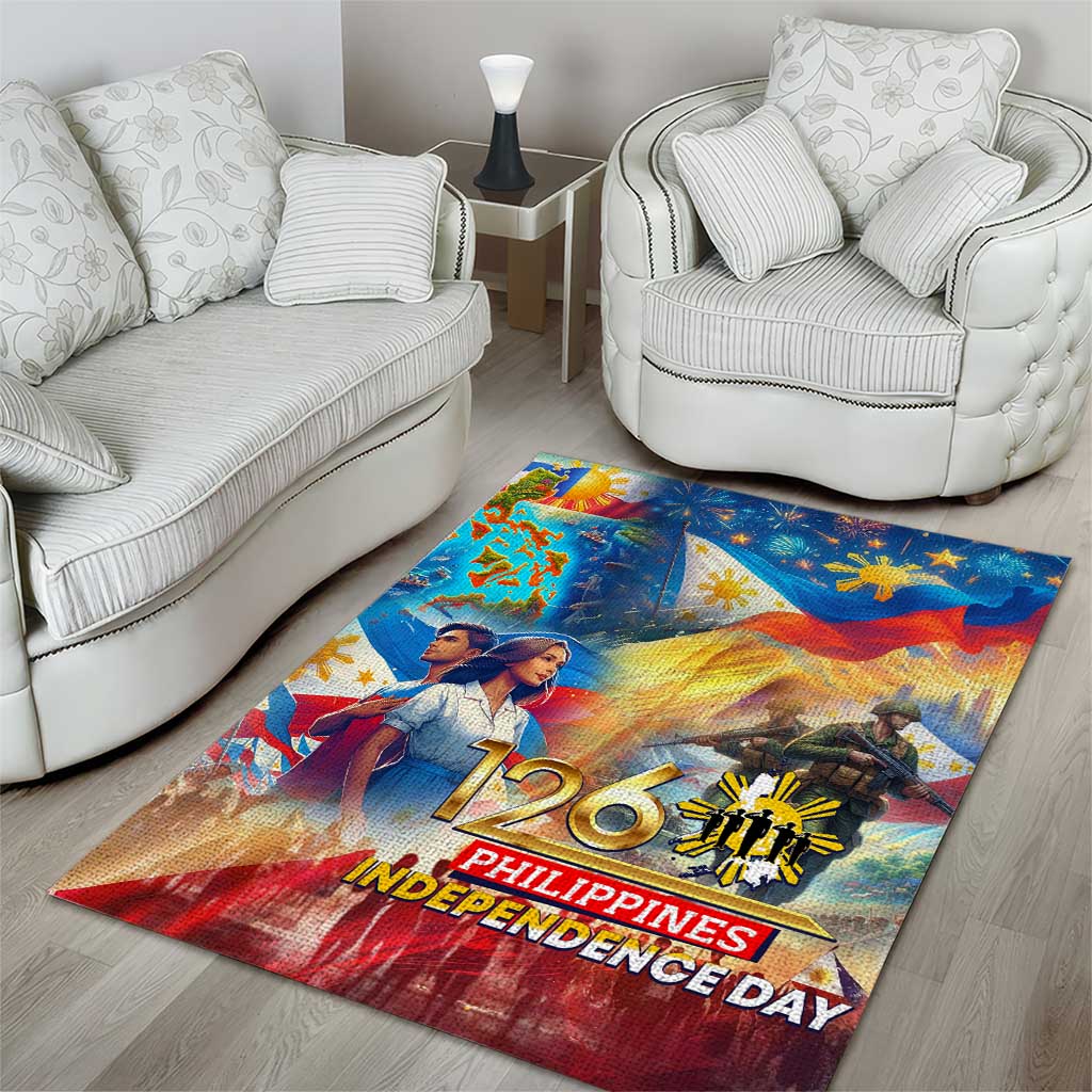 The Philippines 126th Independence Anniversary Area Rug Art Style - Polynesian Pride
