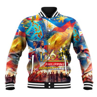 Custom The Philippines 126th Independence Anniversary Baseball Jacket Art Style - Polynesian Pride