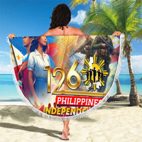 The Philippines 126th Independence Anniversary Beach Blanket Art Style - Polynesian Pride