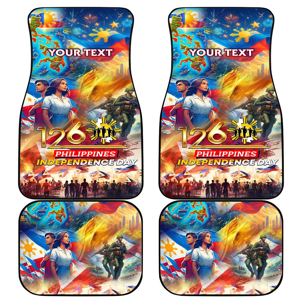 The Philippines 126th Independence Anniversary Car Mats Art Style - Polynesian Pride