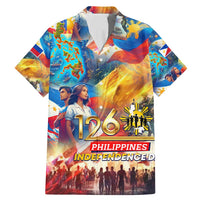 Custom The Philippines 126th Independence Anniversary Family Matching Mermaid Dress and Hawaiian Shirt Art Style - Polynesian Pride