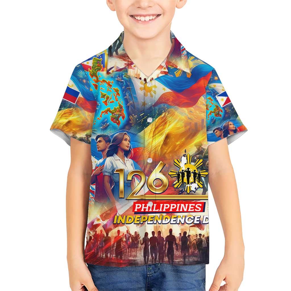 Custom The Philippines 126th Independence Anniversary Hawaiian Shirt Art Style - Polynesian Pride