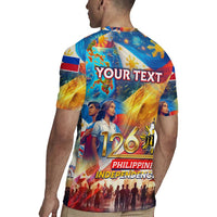 Custom The Philippines 126th Independence Anniversary Rugby Jersey Art Style - Polynesian Pride