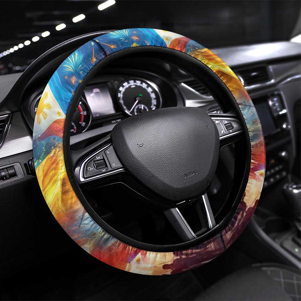 The Philippines 126th Independence Anniversary Steering Wheel Cover Art Style - Polynesian Pride