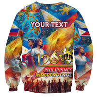 Custom The Philippines 126th Independence Anniversary Sweatshirt Art Style - Polynesian Pride