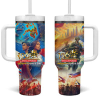 The Philippines 126th Independence Anniversary Tumbler With Handle Art Style - Polynesian Pride