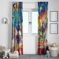 The Philippines 126th Independence Anniversary Window Curtain Art Style - Polynesian Pride