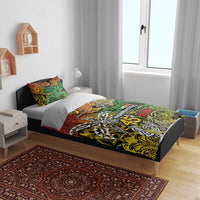 Personalized Vanuatu 45th Independence Anniversary Bedding Set Melanesian Pattern Reggae - Polynesian Pride