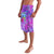 Personalized Dolphin Polynesia Lavalava Hibiscus Tropical Wave - Purple Vibes