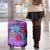 Dolphin Polynesia Luggage Cover Hibiscus Tropical Wave - Purple Vibes