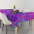 Dolphin Polynesia Tablecloth Hibiscus Tropical Wave - Purple Vibes